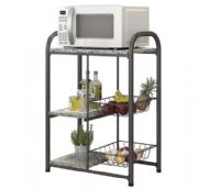 Fruteira Multiuso Aspen cor Preto e Prata